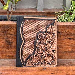 Western Tooled Leather <b>Portfolio</b> Organizer <b>Portfolio</b> <b>A4</b>, A5 Customized Leather Document <b>Portfolio</b> File - Product Image 2