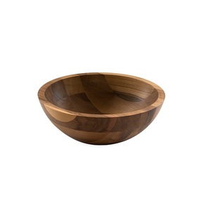 Tazón Redondo Tradicional de Madera para Servir Alimentos y Ensaladas, Color Natural, Vajilla de Cocina - Product Image 4