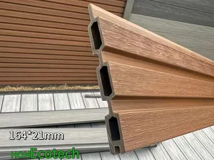 התקנה קלה גידור דקורטיבי באיכות גבוהה חיצוני WPC גדר פרטיות שיתוף שחול עץ פלסטיק לוח גדר