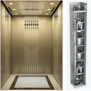 Ascenseurs résidentiels de luxe <span class=keywords><strong>220V</strong></span> 1P 380V 3 phases en titane pour maisons individuelles – Excellent rapport qualité-prix - Product Image 1