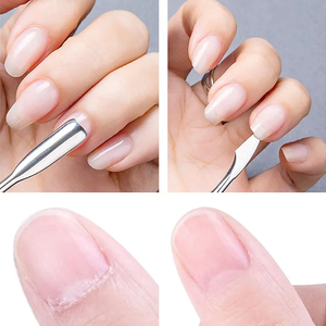 Empujadores de uñas para cutículas Acero inoxidable de doble punta Manicura Nail Art Toenail Empujadores de cutículas - Product Image 4