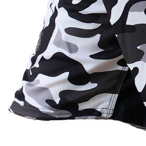 Pantalones cortos de boxeo de alta calidad Precio al por mayor Pantalones cortos de boxeo OEM Diseño sublimado 100% Poliéster para hombres Marca personalizada Logotipo personalizado - Product Image 5