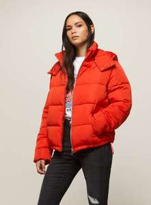 Custom Made All Sizes Quilted Puffer Jackets Fashion Reversible Woolen Hooded Collar Zipper Closure Waterproof Embroidered - Product Image 6