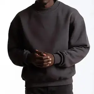 Men's Sweatshirt Unisex Custom Logo 100% Cotton French Terry Custom Printed Essentials Vintage High Quality Crew Neck Sweatshirt