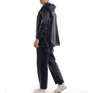 Meilleures ventes Veste de pluie respirante à capuche et à col montant pour hommes avec matériau en polyester/coton de style High Street Services OEM - Product Image 6