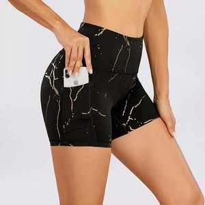 Short de gymnastique pour femmes Short d'entraînement de course 100% Polyester Taille haute Respirant Seamless fitness Workout Yoga Shorts pour femmes - Product Image 4