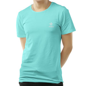 Fabricant de haute qualité 100% coton lourd 240 Gsm coupe régulière tricoté unisexe hommes col rond T-Shirts séchage rapide respirant - Product Image 1