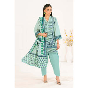 3-Piece Digital Printed <b>Linen</b> Khaddar Suit with Embroidered Dupatta SC-52005 <b>Set</b> - Product Image 3