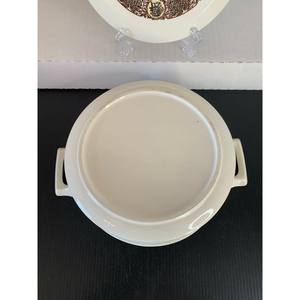 Top Qualité Vintage Casserole Plat Rond Couvert Réchauffeur De Nourriture Poêle Coq En Acier Inoxydable Alimentaire Serveur Cadeau De Pendaison De Crémaillère - Product Image 5