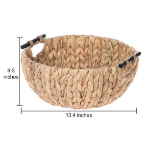 Cuenco decorativo de jacinto de agua tejido natural Decoración de presentación de comida natural Productos vietnamitas al por mayor ecológicos - Product Image 4