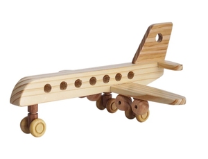 Hecho a mano de madera de pino Airbus arte decorativo rústico decoración del hogar acento hecho a mano granja - Product Image 4