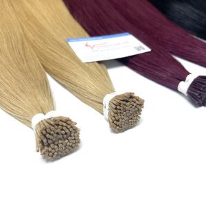 Prix de gros kératine droite I Tip 100% extensions de cheveux humains vietnamiens bruts non transformés textures complètes - Product Image 4