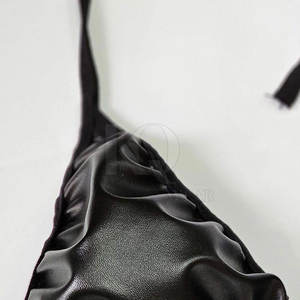 Soutien-gorge en cuir tendance pour femme, grande taille, respirant, léger, confortable, avec détails raffinés, logo frontal, maintien élevé pour le yoga - Product Image 2