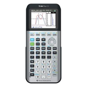 Calculadora Gráfica de Plástico TI-84 Plus CE de Texas Instruments, Nueva, con Doble Alimentación y Pantalla de 8 Dígitos - Product Image 1