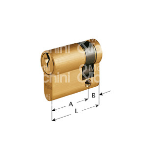 HALF <b>CYLINDER</b> Shaped Satin Brass - Product Image 1