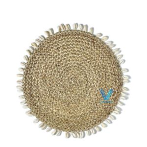 Collection mise à jour Vietrustic fête servant de la nourriture et des fruits assiette en jonc de mer ensemble de napperons décoratifs de Style côtier - Product Image 2