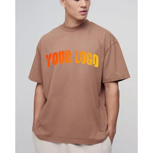 T-shirts grande taille pour hommes T-shirts surdimensionnés en coton épais T-shirts vierges T-shirts décontractés à manches courtes pour hommes vêtements d'été - Product Image 4