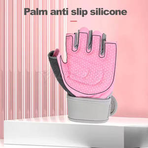 Gants de sport en néoprène et cuir à demi-doigts pour l'entraînement, design durable pour une meilleure adhérence, légers et respirants pour la musculation et le fitness - Product Image 5