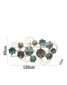 Colgante de pared de Metal para el hogar, arte de pared multicolor de latón Ak para manualidades, su nostalgia - Product Image 6