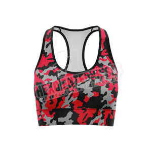 Soutien-gorge de sport pour femme fabriqué au Pakistan Vêtements de sport imprimés pour femme Soutien-gorge de sport en spandex/nylon - Product Image 4