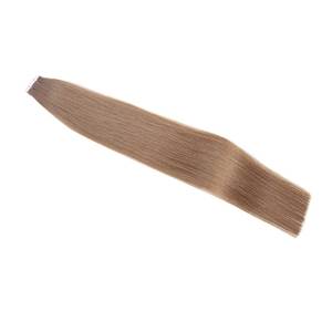 <b>Tape</b> Hair Extensions #6 Cool Light <b>Brown</b> Double Drawn Virgin Remy 12A Straight Body Wave - Product Image 3