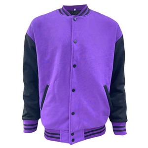Varsity <b>Jacket</b> Wool Body Leather Sleeves Letterman <b>Baseball</b> 100% Cotton <b>Men's</b> Clothing <b>Jackets</b> High Street Style <b>Jacket</b> <b>for</b> <b>Man</b> - Product Image 1