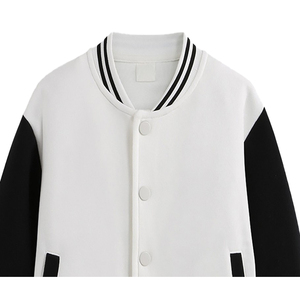 Factory Wholesale Custom Sheep Skin Genuine Varsity <b>Jacket</b> OEM Design Breathable Windproof High Quality Men Embroidery <b>Patch</b> - Product Image 4