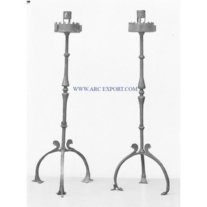 Candelabros decorativos de mesa de aluminio y plata hechos a mano de gran tamaño para el hogar y la boda candelabro de iluminación interior por ARC Export - Product Image 5