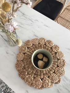 New Item Water Hyacinth Placemat Table Dinner Decor Wholesale Price Placemat/Coasters Home Decorations - Product Image 3