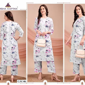 Hermoso Conjunto de Kaftán, Diseño Occidental Informal para Fiestas, Secado Rápido, Disponible al por Mayor - Product Image 1