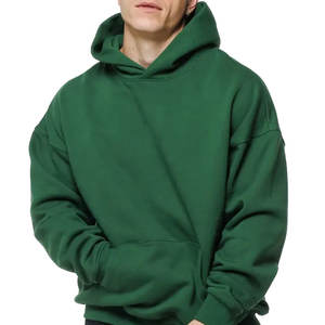 Sudadera con capucha y estampado de abullonado personalizado unisex, ropa de calle de invierno de algodón pesado, fabricante de ropa de hombre con logotipo teñido liso XL - Product Image 1