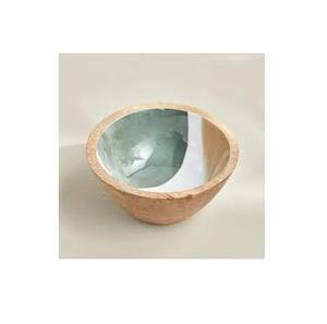 Handcrafted Eco-Friendly Natural Wood Acacia/Oak Large Salad Fruit Serving Bowl Modern Design Custom Logo for Kitchen Restaurant - Product Image 3