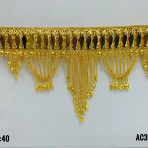 Trendy Ajustable Chik Set Joyas árabes chapadas en oro - Product Image 1