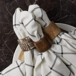 ชุดแหวนรองผ้าเช็ดปากทำจากไม้สีขาวสำหรับงานแต่งงานและโอกาสอื่นๆ - Product Image 4