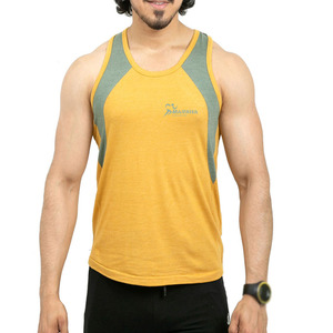 เสื้อกล้ามออกกำลังกายผู้ชายแฟชั่นราคาประหยัดสำหรับฤดูร้อน คุณภาพสูง ระบายอากาศได้ดี น้ำหนักเบา ผลิตในปากีสถาน - Product Image 1