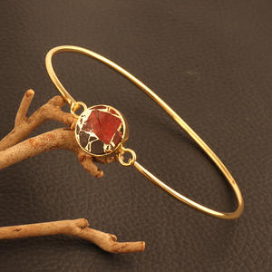 Meilleure collection de bijoux rond mohave multi cuivre turquoise plaqué or, manchette réglable, réglage de collage, bracelet pour femmes - Product Image 5