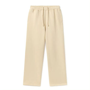 Pantalon de survêtement à jambes larges pour femmes Joggers avec bouton décoration Logo motif manches longues épais tricoté Cargo pantalon lavé Technics - Product Image 1