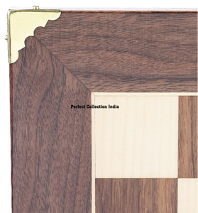 Juego de ajedrez de metal de latón personalizado, fichas de Ajedrez de metal dorado y plateado de lujo, caja de tablero de madera - Product Image 6