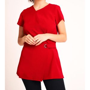 Estilo envolvente Masaje Spa Túnica Uniformes Señora Esteticista Ropa DE TRABAJO Conjunto de uniforme para hotel y salón de belleza - Product Image 3