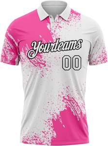 Polo con estampado personalizado para hombre y mujer, uniformes deportivos con cuello de manga corta OEM, venta directa de fábrica - Product Image 2