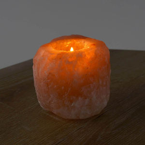Aromatherapy Natural Himalayan Salt <b>Lamp</b> Tea Light Candle Holder Carved Decoration Candles Holder Himalayan Salt Candle Holder - Product Image 4
