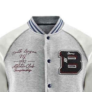 Veste universitaire universitaire de haute qualité sur mesure pour hommes nouveauté veste en cuir adulte broderie en gros conception personnalisée - Product Image 5