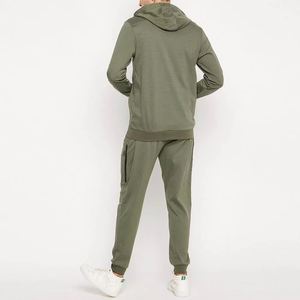 Ensemble de survêtements pour hommes à fermeture éclair de qualité supérieure à la mode à vendre ensemble de sweat à capuche et de shorts imprimés de qualité supérieure - Product Image 2
