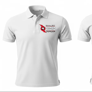 เสื้อถักพิมพ์ลายโลโก้ตามสั่ง ผ้าฝ้าย 100% สำหรับเสื้อเชิ้ตสไตล์วินเทจ สีตัดกัน ลายรถแข่งสำหรับผู้ชาย - Product Image 1