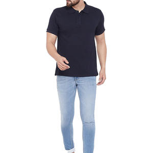 2023 été classique hommes pour polo Logo personnalisé 100% coton et polyester couleur unie à manches courtes avec motif imprimé - Product Image 1