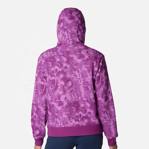 Sudadera con capucha de sublimación de alta calidad personalizada para mujer diseño de logotipo personalizado Sudadera con capucha de sublimación personalizada - Product Image 3