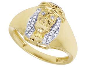 Jesus Face Design 10K Solid Gold Iced Out With Lab Grown Diamonds Perfect For Religious Hip Hop Style And Fashion Jewelry - Product Image 3