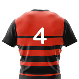Vente chaude 100% Polyester Rugby Uniforme Nouveau Style Personnalisé Équipe Utiliser Maillots Shorts et Ensembles Bas Prix Manches Courtes Longueur - Product Image 6