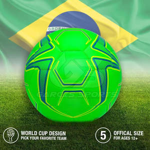 Balón de fútbol cosido a mano con construcción fuerte para un uso duradero en campos de hierba y calle - Product Image 2