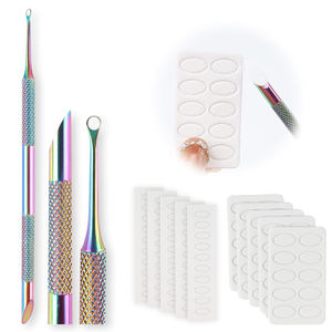 Poussoir à cuticules en acier inoxydable pour prétraitement, poussoir à cuticules rond pour salon et usage domestique EXPERT 51 - Product Image 1